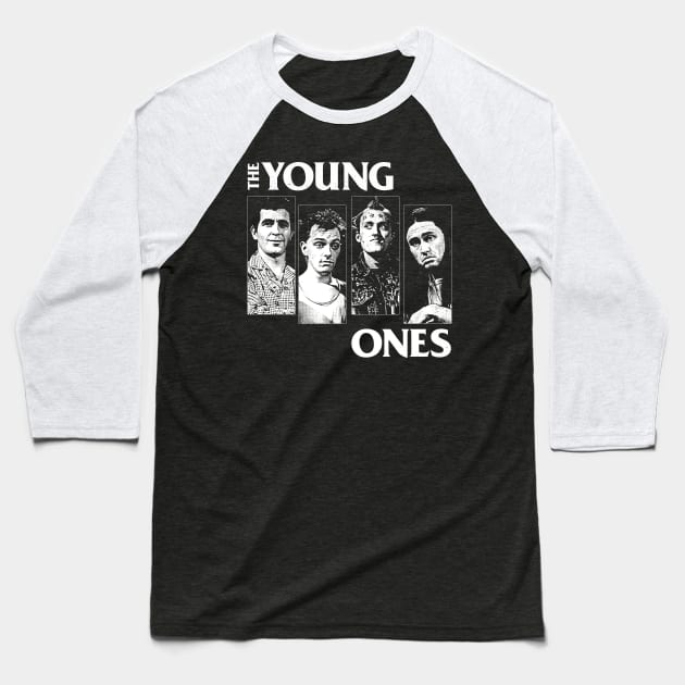 The Young Ones - Original Punksthetic Design Baseball T-Shirt by DankFutura